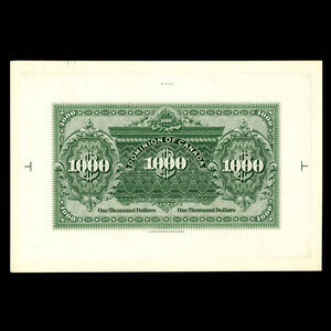 Canada, Dominion du Canada, 1,000 dollars : 2 janvier 1924