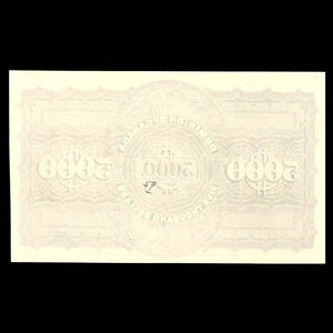 Canada, Dominion du Canada, 5,000 dollars : 2 janvier 1901