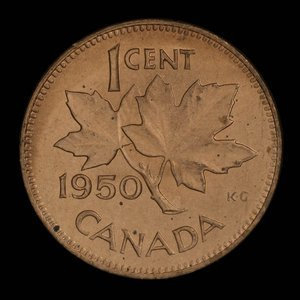 Canada, Georges VI, 1 cent : 1950