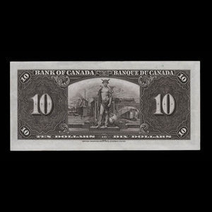 Canada, Banque du Canada, 10 dollars : 2 janvier 1937