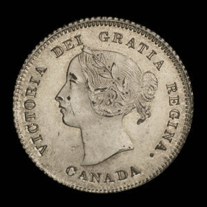 Canada, Victoria, 5 cents : 1880