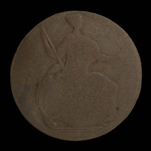 Canada, inconnu, 1/2 penny : 1838