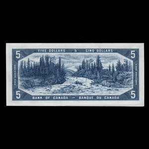 Canada, Banque du Canada, 5 dollars : 1954
