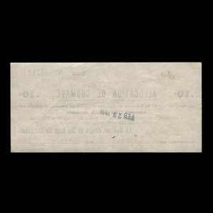 Canada, Village de Ste-Anne de Chicoutimi, 10 cents : 29 février 1940