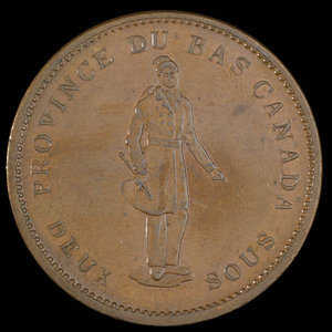 Canada, Banque de la Cité, 1 penny : 1837