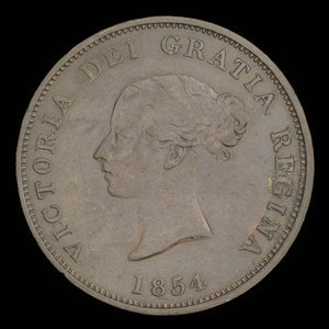 Canada, Province du Nouveau-Brunswick, 1 penny : 1854