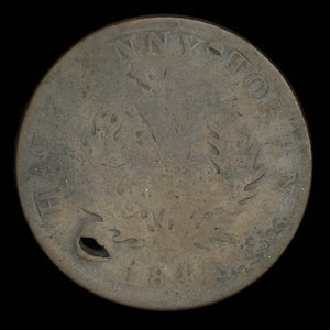 Canada, Devins & Bolton, aucune dénomination : 1867