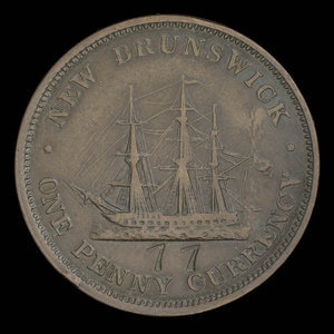 Canada, Province du Nouveau-Brunswick, 1 penny : 1854