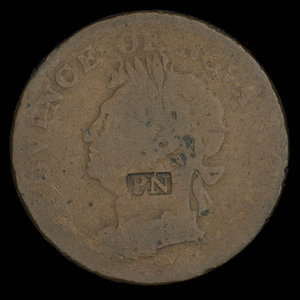 Canada, Province de la Nouvelle-Écosse, 1/2 penny : 1832