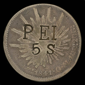 Canada, inconnu, 5 shillings : 1841