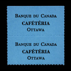 Canada, Banque du Canada, 1 repas : 1979