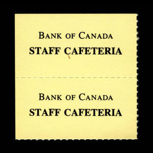 Canada, Banque du Canada, 1 repas : 1979