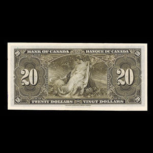 Canada, Banque du Canada, 20 dollars : 2 janvier 1937
