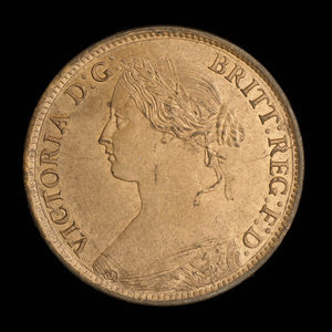 Canada, Province de la Nouvelle-Écosse, 1/2 cent : 1861