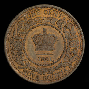 Canada, Province de la Nouvelle-Écosse, 1 cent : 1861