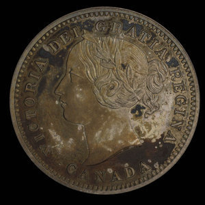 Canada, Victoria, 10 cents : 1858