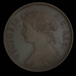 Canada, Victoria, 1 cent : 1864