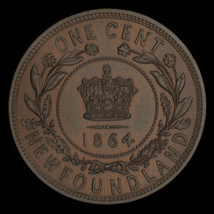 Canada, Victoria, 1 cent : 1864