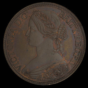 Canada, Victoria, 1 cent : 1861