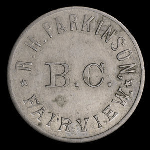 Canada, R. H. Parkinson, aucune dénomination :