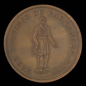 Canada, Province du Nouveau-Brunswick, 1 penny : 1843