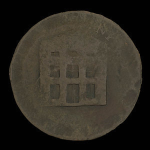 Canada, inconnu, 1/2 penny : 1840