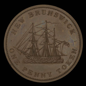 Canada, Province du Nouveau-Brunswick, 1 penny : 1843