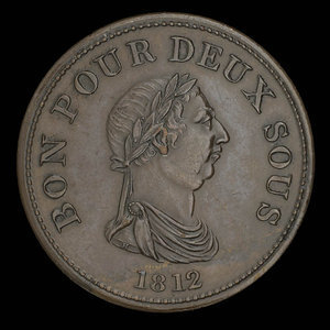 Canada, inconnu, 1 penny : 1812