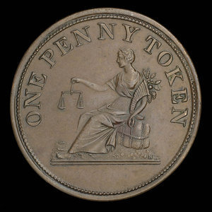 Canada, inconnu, 1 penny : 1812