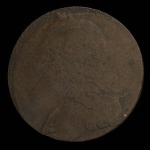 Canada, inconnu, 1/2 penny : 1838