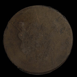 Canada, inconnu, 1/2 penny : 1838