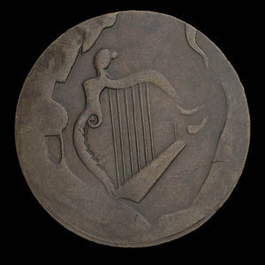 Canada, inconnu, 1/2 penny : 1838