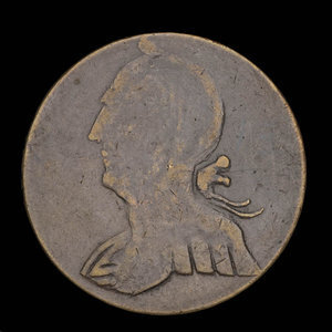 Canada, inconnu, 1/2 penny : 1838