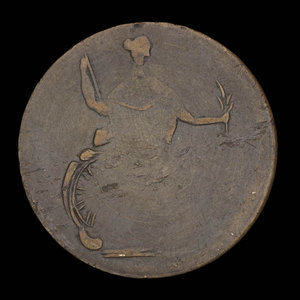 Canada, inconnu, 1/2 penny : 1838