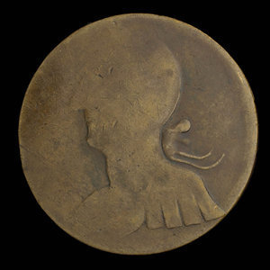 Canada, inconnu, 1/2 penny : 1838