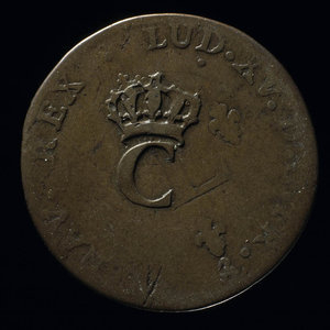 France, Louis XV, 2 sous : 1757