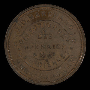 Canada, J.O. Marchand, aucune dénomination : 1893