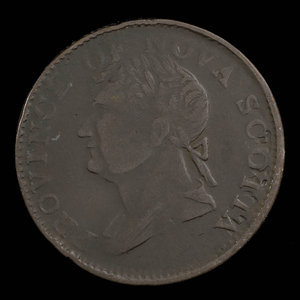 Canada, Province de la Nouvelle-Écosse, 1/2 penny : 1382