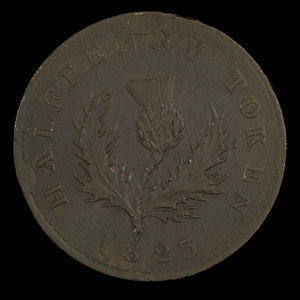 Canada, Province de la Nouvelle-Écosse, 1/2 penny : 1823