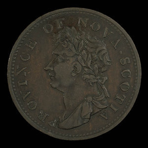 Canada, Province de la Nouvelle-Écosse, 1/2 penny : 1823