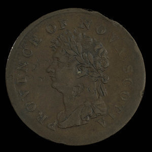Canada, Province de la Nouvelle-Écosse, 1/2 penny : 1823