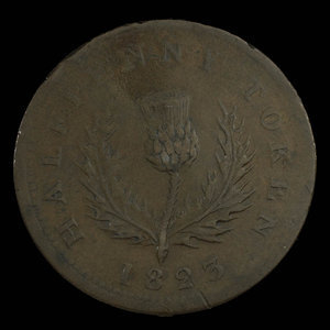 Canada, Province de la Nouvelle-Écosse, 1/2 penny : 1823