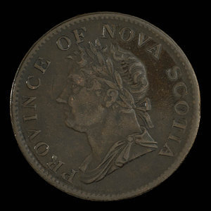 Canada, Province de la Nouvelle-Écosse, 1/2 penny : 1832