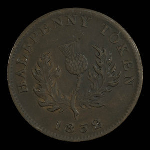 Canada, Province de la Nouvelle-Écosse, 1/2 penny : 1832