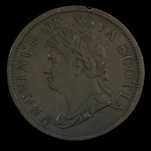 Canada, Province de la Nouvelle-Écosse, 1 penny : 1824