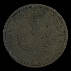 Canada, Province de la Nouvelle-Écosse, 1 penny : 1824