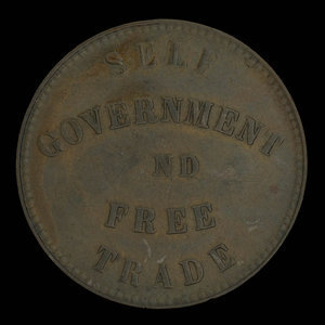 Canada, George Davies, 1/2 penny : 1857