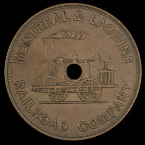 Canada, Montreal & Lachine Railroad Company, 1 tarif de troisième classe : 1850