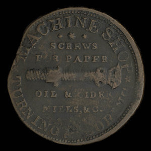 Canada, inconnu, 1/2 penny : 1838