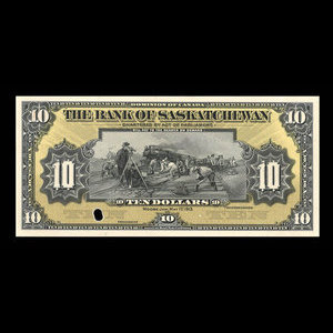 Canada, Bank of Saskatchewan, 10 dollars : 1 mai 1913